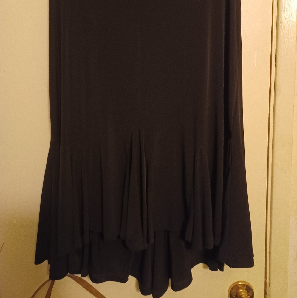 💙Black Ruffle Skirt